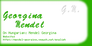 georgina mendel business card